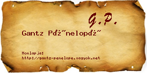 Gantz Pénelopé névjegykártya